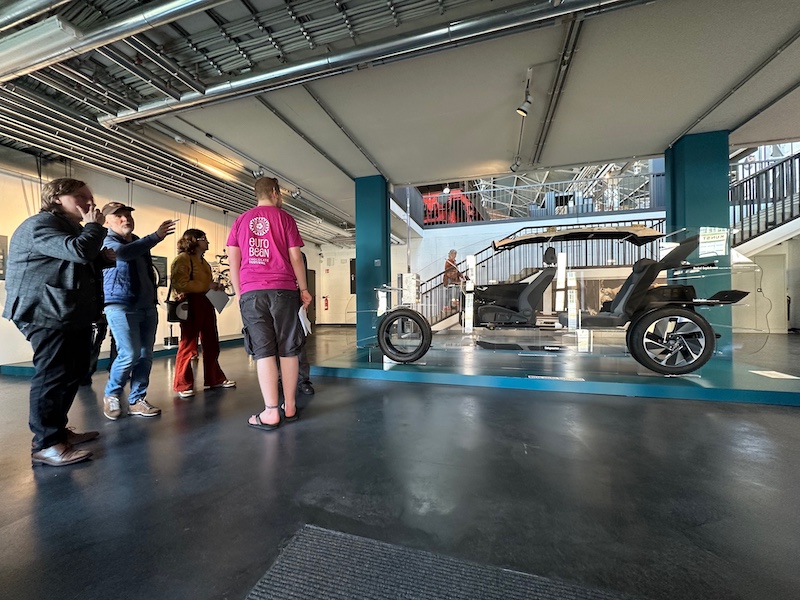 EuroBean organisation team inspects the exhibition at the Chemnitz Industrial Museum III